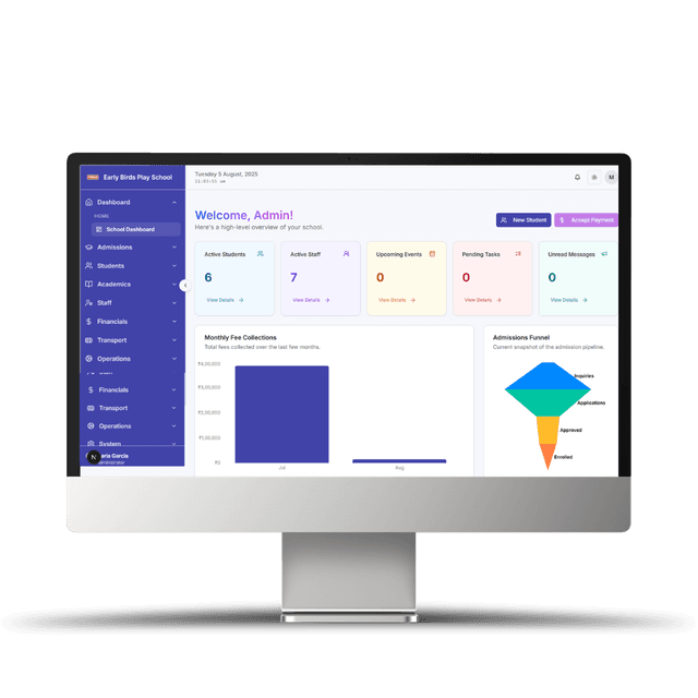 School ERP Platform concept image