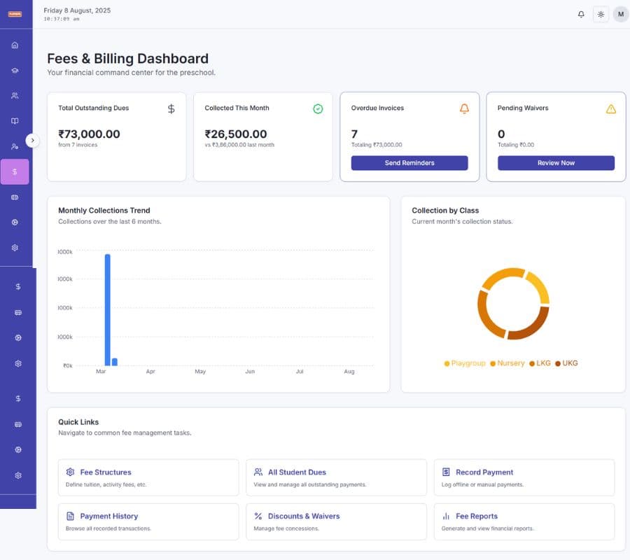 Fees & Expense Management screenshot