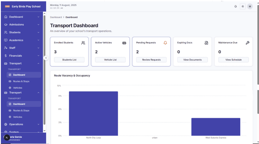 Transport Management screenshot